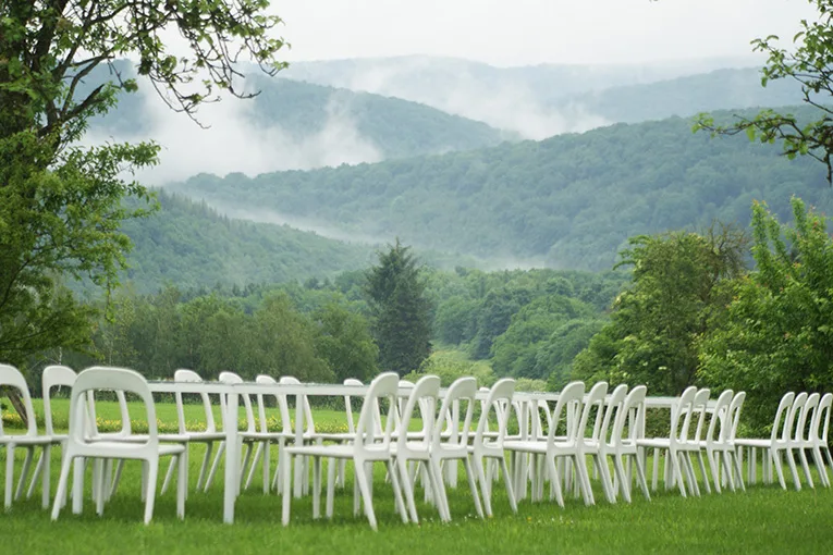 Dirk Coopman, landschapsarchitectuur, ready-made, land art, green, bos, Ardennen, Au dessus du Bie, omgevingsaanleg