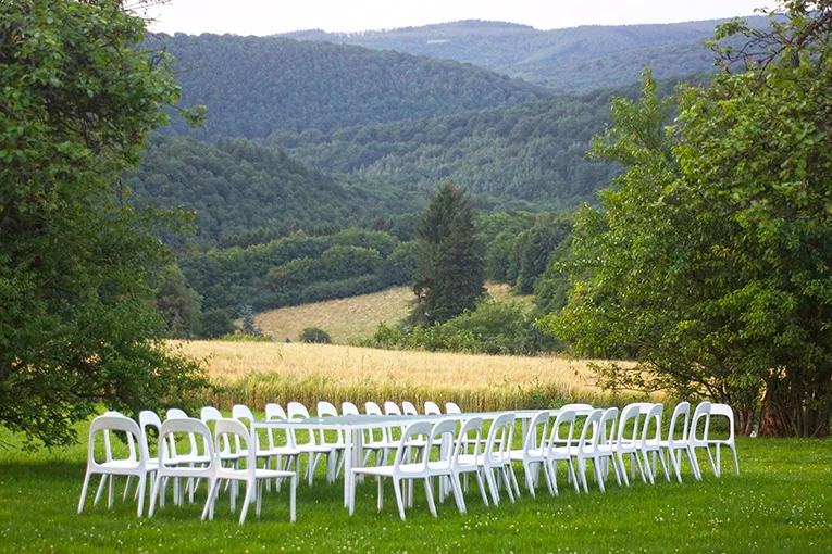 Dirk Coopman, landschapsarchitectuur, ready-made, land art, green, bos, Ardennen, Au dessus du Bie, omgevingsaanleg