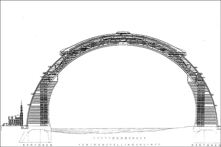 Dirk Coopman, Antwerp, stad aan de stroom, city on the river, De Ring, The ring, Buildings with bridges, Centre Beaubourg