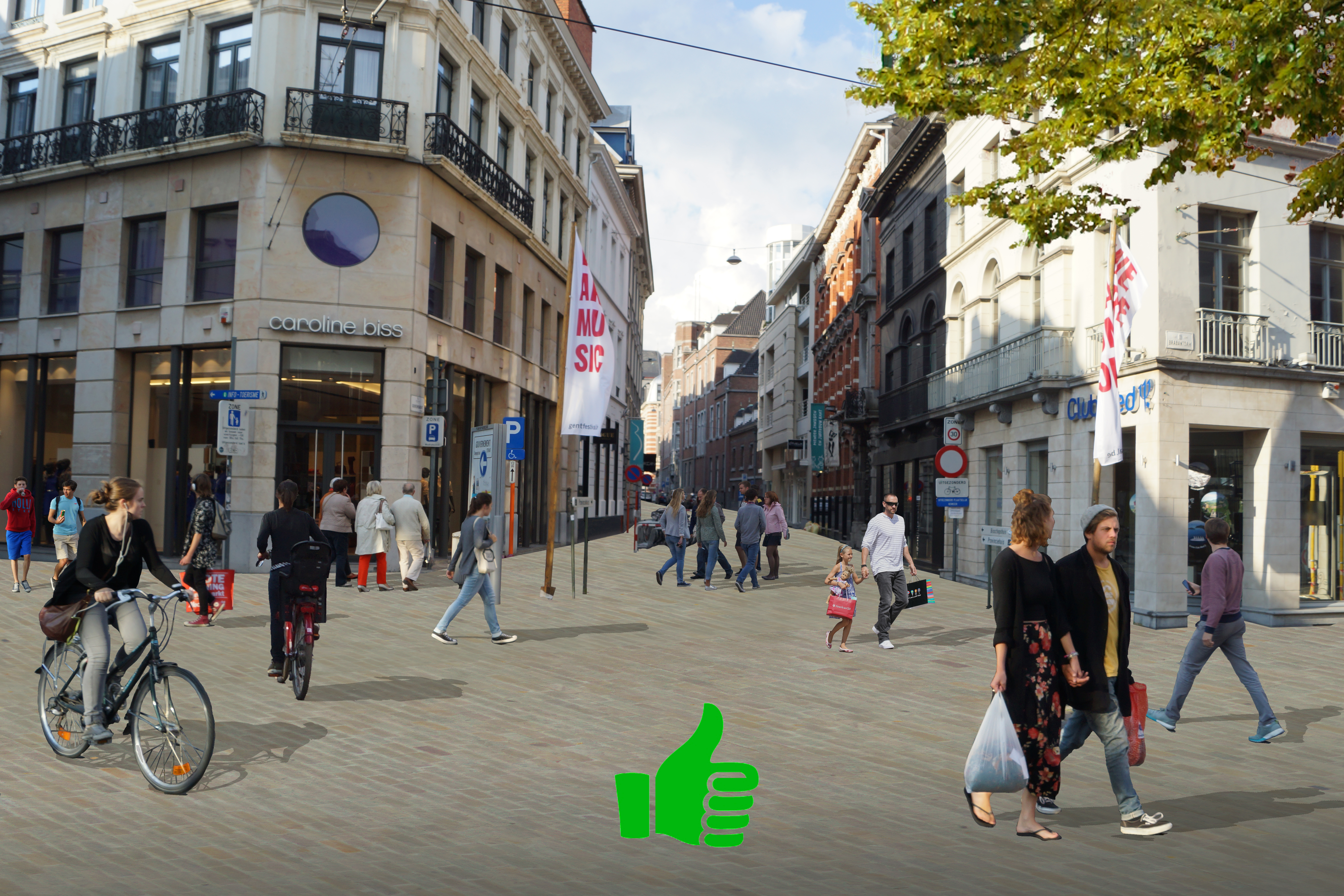 Dirk Coopman, Architectenbureau, Architect, stadscentrum Gent, voetgangerszone, publieke ruimte, stadsontwikkeling, openbaar vervoer, STOP principe, eerst Stappers en Trappers dan pas Openbaar vervoer en Personenwagens, voetgangersgebied, kindvriendelijke stad, city center, Ghent, pedestrian zone, public space, urban development, public transport, STOP principle, first Stappers and Trappers then only Public transport and passenger cars, pedestrian zone, child-friendly city