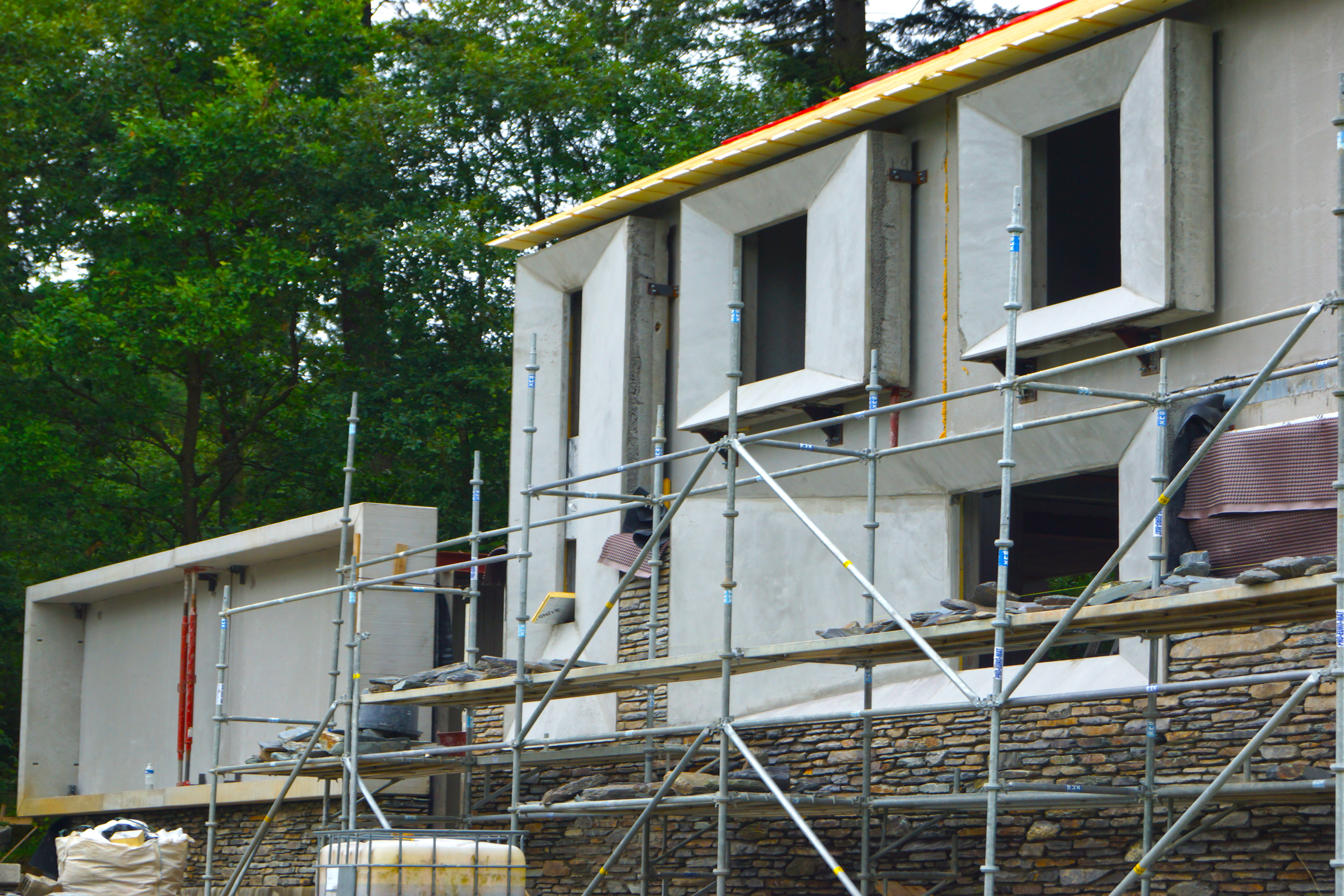 Dirk Coopman, architectenbureau, architect, nieuwbouw, natuursteen, Ardennen, wilde steen, shiste, grés, zandsteen, schalie, Vielsalm, contemporary house, hedendaags wonen, architectural firm, new construction, natural stone, Ardennes, wild stone, sandstone, shale, contemporary house