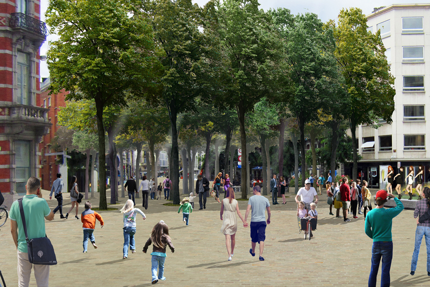 Dirk Coopman, architect, ruimtelijke ordening, Urban design, stedenbouw, , Architectuur, Gent, Vlaanderenstraat, Francois laurentplein, pleinen, parken, stadsvernieuwing, city planning, openbaar vervoer, centrum ontwikkeling, stadsontwikkeling, city development, openbare ruimte, publieke ruimte
