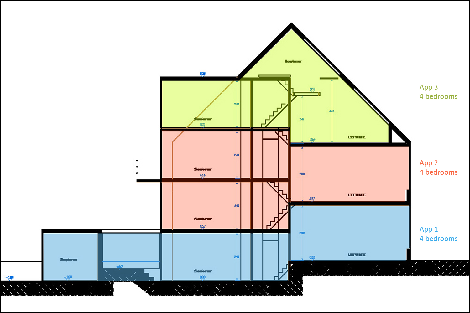 Dirk Coopman, architect, groepswoningbouw, appartementen, dens bouwen, compact bouwen, durzaam bouwen, hedendaags bouwen, hedendaagse architectuur, group housing, apartments, dense building, compact building, sustainable building, contemporary building, contemporary architecture