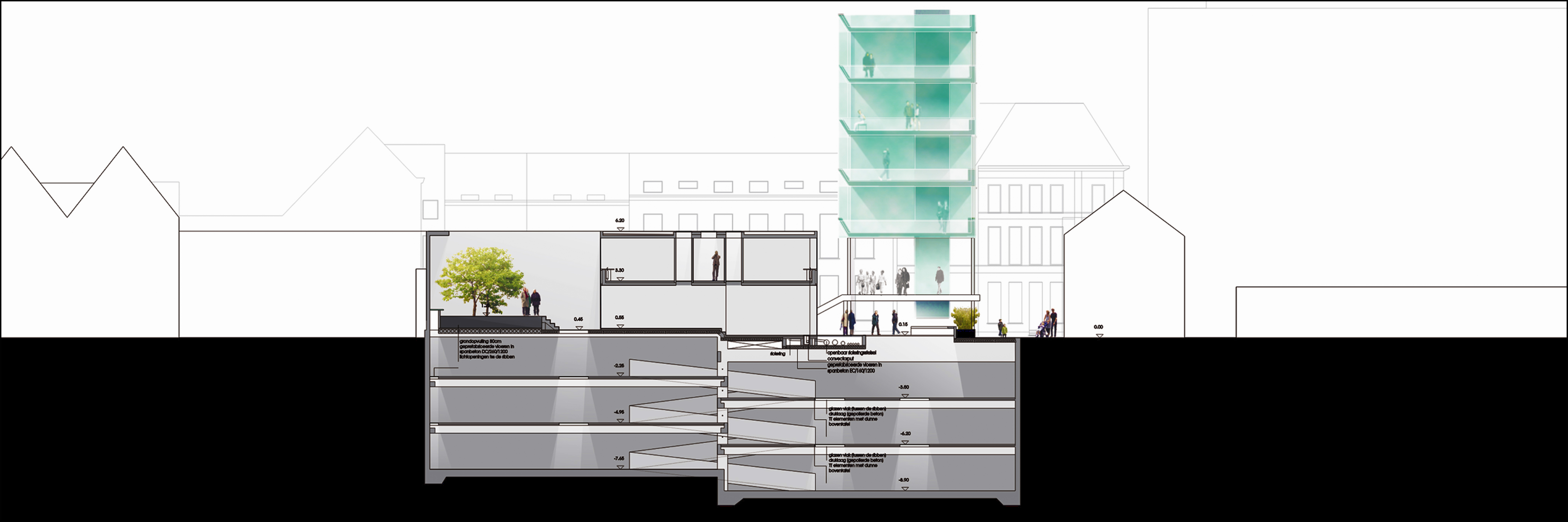 Dirk Coopman, architect, parking, megaparking, Gent, contemporary parking, Parking Ramen, contemporary architecture, ruimtelijke ordening, Urban design, stedenbouw, , Architectuur, omgevingsaanleg, stadsvernieuwing, city planning, centrum ontwikkeling, stadsontwikkeling, city development, openbare ruimte, publieke ruimte, Brussel, Capital of Europe, spatial planning, urban development, Architecture, environmental design, contemporary squares, carpark, city car, stadsauto, stadswagen contemporary parks, urban renewal, city planning, center development, urban development,  public space, public traffic, natural light, ecology