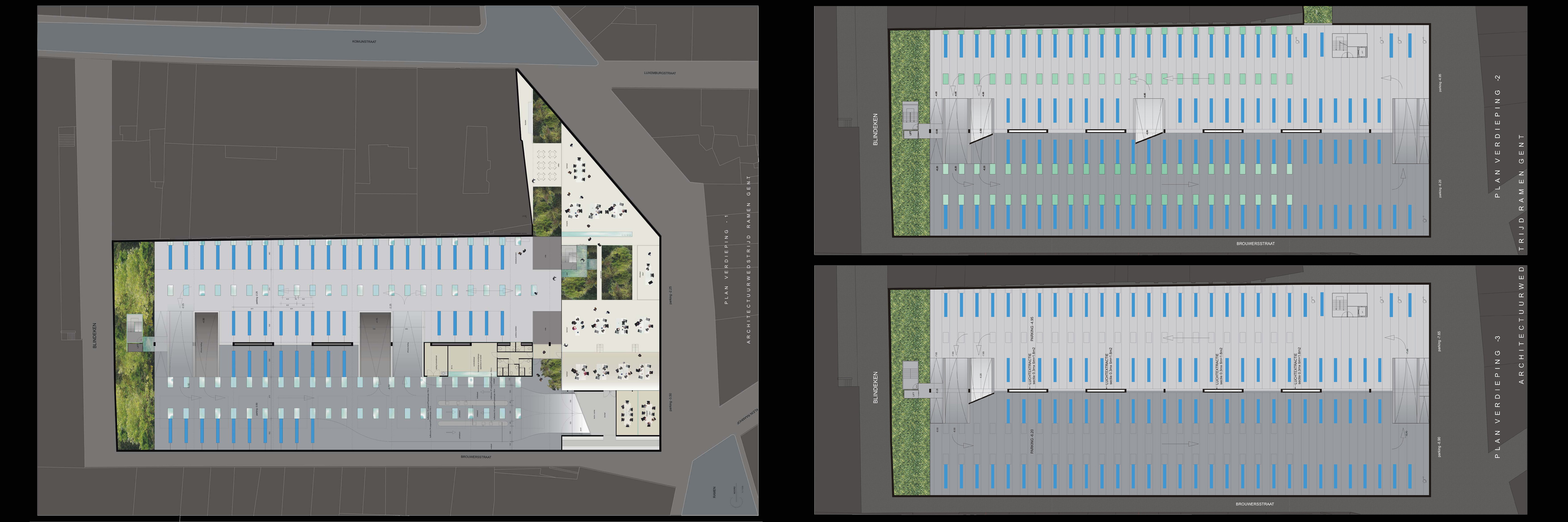 Dirk Coopman, architect, parking, megaparking, Gent, contemporary parking, Parking Ramen, contemporary architecture, ruimtelijke ordening, Urban design, stedenbouw, , Architectuur, omgevingsaanleg, stadsvernieuwing, city planning, centrum ontwikkeling, stadsontwikkeling, city development, openbare ruimte, publieke ruimte, Brussel, Capital of Europe, spatial planning, urban development, Architecture, environmental design, contemporary squares, carpark, city car, stadsauto, stadswagen contemporary parks, urban renewal, city planning, center development, urban development,  public space, public traffic, natural light, ecology